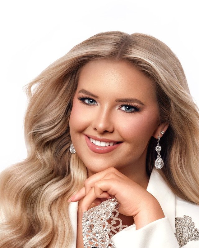 Studio portrait on white